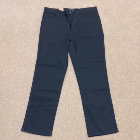 WOOLRICH Men's Straight Fit Stretch 5-Pocket BLACK Pants Size 34x30 - Picture 4 of 9